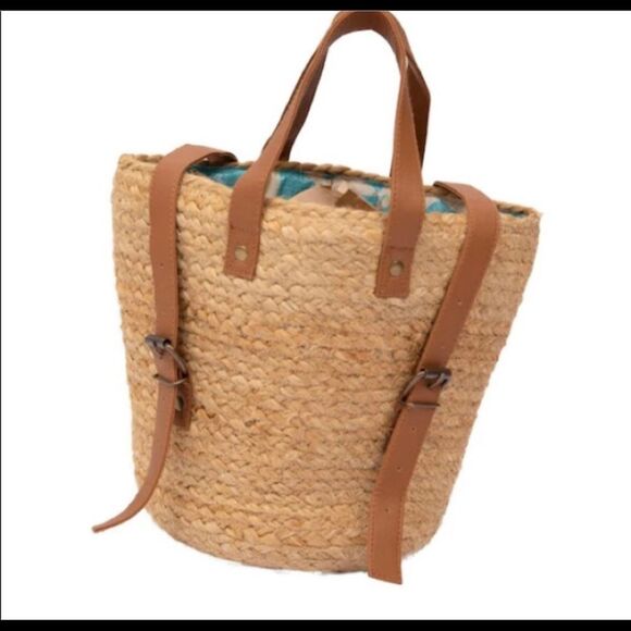 NWT BEACHLY Palms Shorebreak Picnic Cooler Market Tropical Beach Bag - Picture 4 of 12